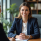 Femme professionnelle en coaching dans un bureau moderne